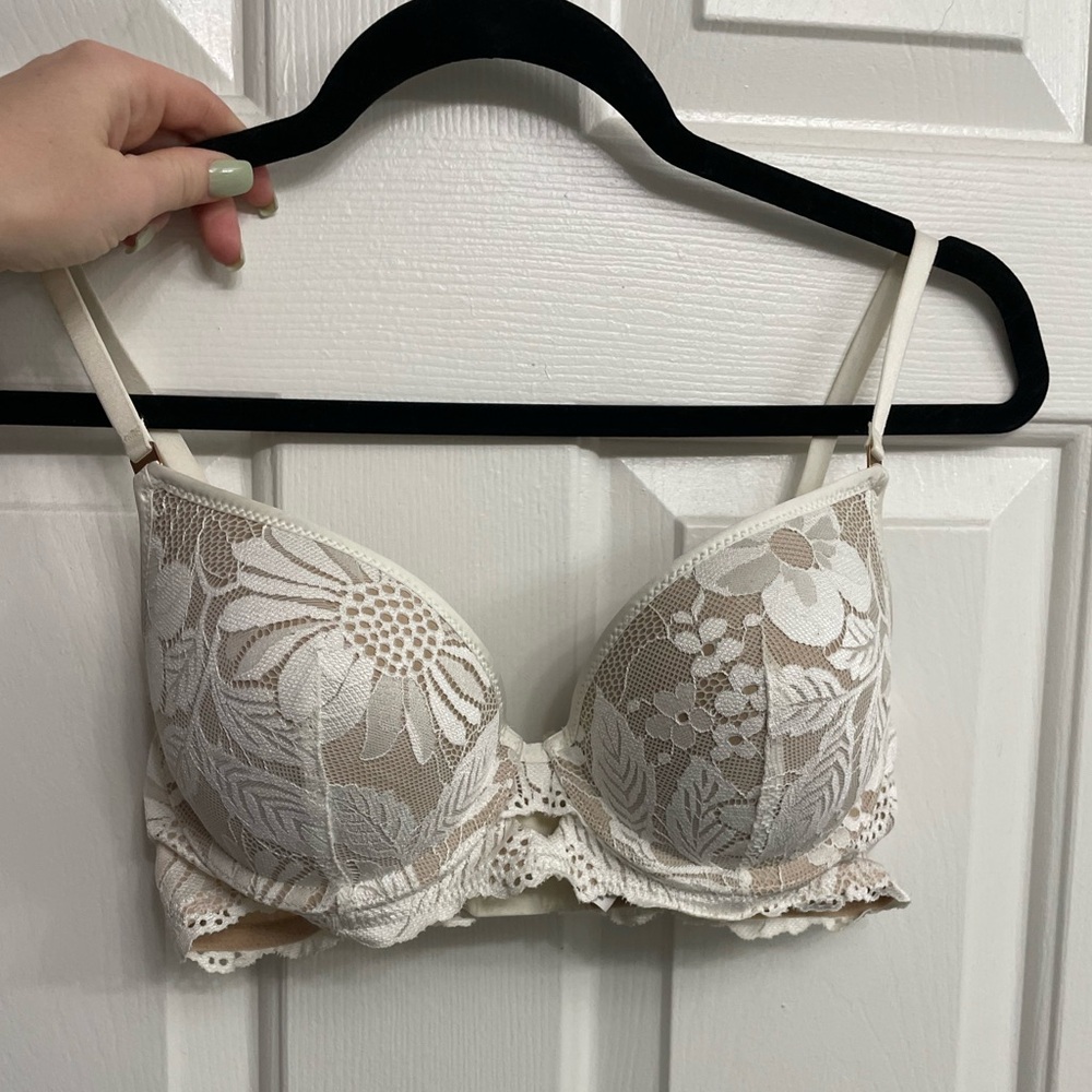 Aerie white lace bra